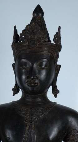 Statue de Bouddha Shakyamuni en Bronze représenté 