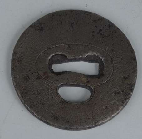 Tsuba en acier Japon