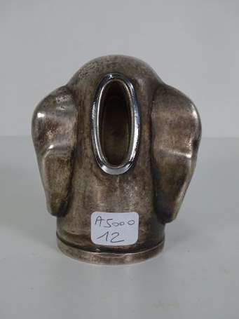 Teckel décapsuleur en métal argenté