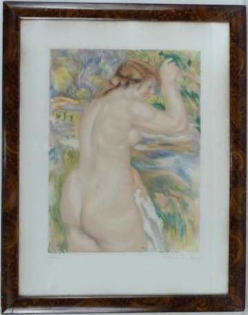 Villon Jacques de 1875-1963 Baigneuse d'après 