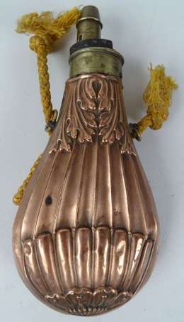 Poire à poudre pour fusil, type montgolfière, en 