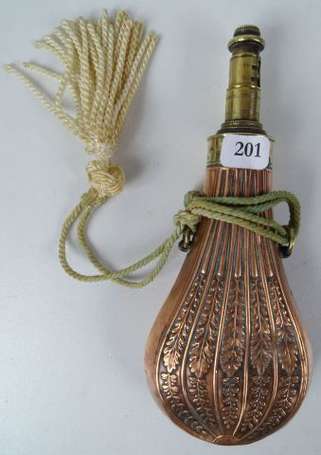 Poire à poudre pour fusil, type montgolfière, en 