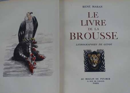 MARAN (René) - Le livre de la brousse - Paris ; Au