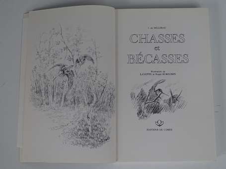 MILLERAC (J. de) - Chasses et bécasses - Bordeaux 