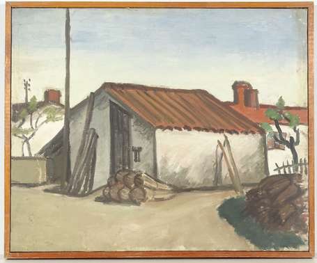 NASSIVET Paul (1904-1977) attribuée  Maison huile 