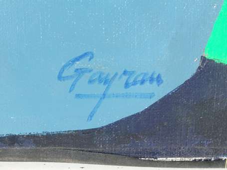 LECLERC-GAYRAU Guy (1942- ) Composition Acrylique 