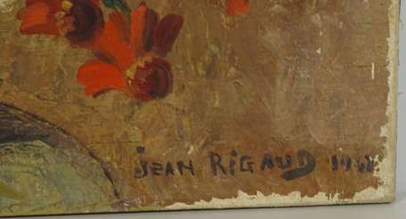 RIGAUD Jean (1912-1999), Bouquet. Huile sur toile,