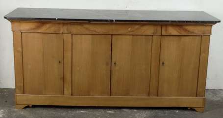 Buffet enfilade placage de bois fruitier, il ouvre