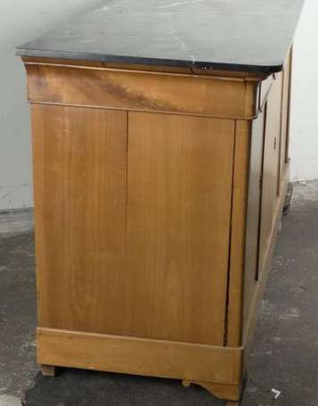 Buffet enfilade placage de bois fruitier, il ouvre