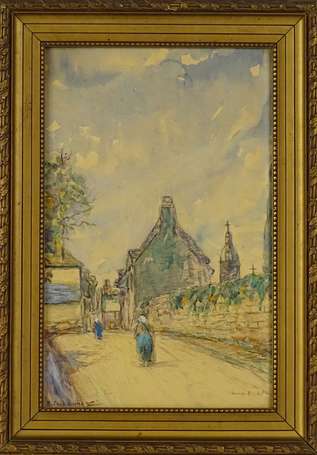 CASTAGNEZ Pierre (1898-1951) - Rue de l'Hopital à 