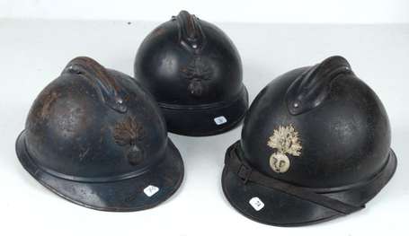 14/18 , lot de 3 coques infanterie dans l'état 