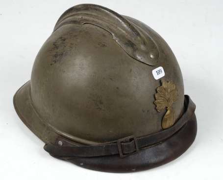 Casque de tankiste , sur base Adrian mod15 , 