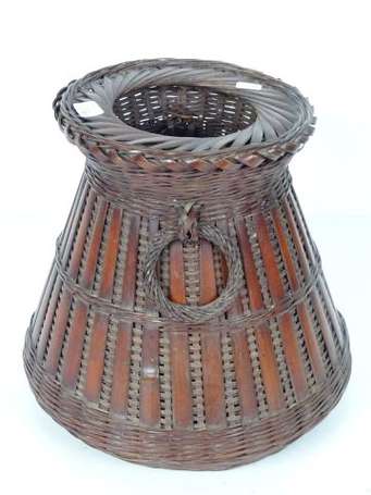 JAPON - Panier à ikebana en bambou tressé, le 
