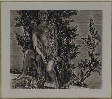 DECARIS Albert (1901-1988) - Orphée. Burin, signé 