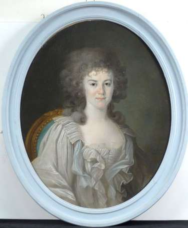 École Française Fin XVIIIème Siècle Portrait de 