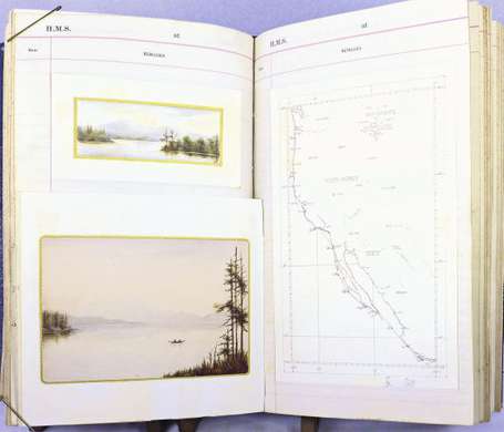 BAMBER (W. L.) - Log & Journal of H. M. Ships 