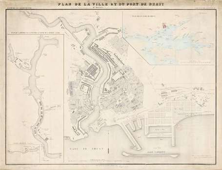 MAGADO - [BREST] - Plan de la ville et du port de 