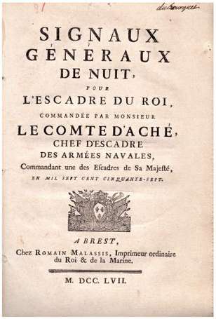 Signaux Généraux de Nuit, pour l'escadre du Roi, 