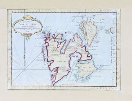 Carte - SPITS-BERG. P., 1758, par Bellin pour 