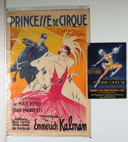 Affiche La Princesse de cirque, E. Kálmán. 
