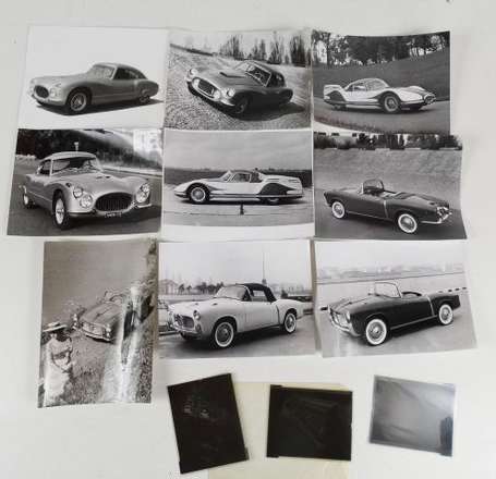 Ensmble de 9 photographies Fiat Années 50