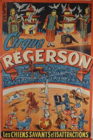 Cirque Régerson, Les chiens savants et 15 