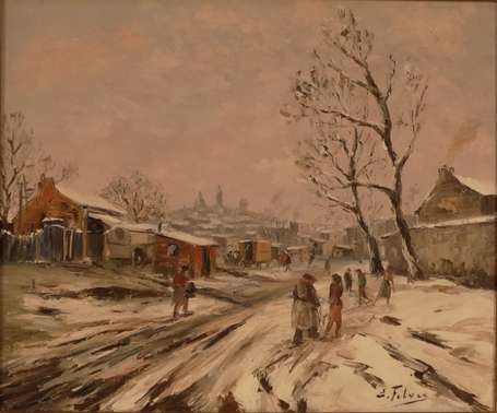 FEBVRE Edouard (1885-1967) - Banlieue sous la 