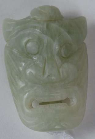 Coulissant masque en jade