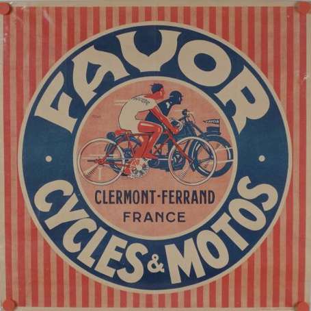 Favor Cycles et Motos Affiche illustrée par Jean 