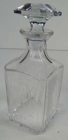 Baccarat - Carafe à whisky en cristal taillé et 