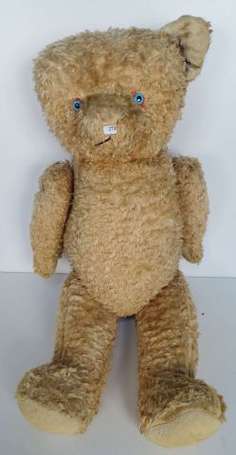 Ours en peluche manque une oreille  74 cm en 