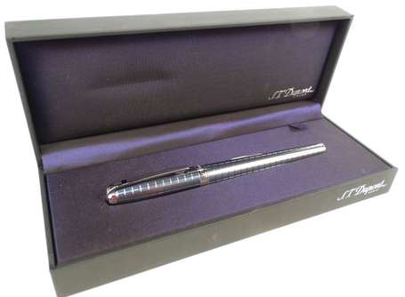 Stylo plume Dupont modèle Fidelio métal quadrillé 