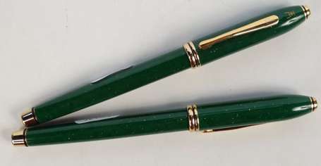 Parure de stylos Cross Townsend vert composée d'un