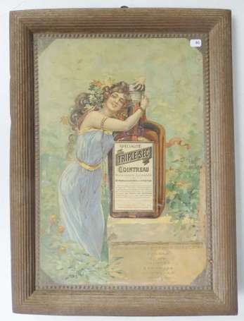 COINTREAU Triple-Sec : Tôle lithographiée 