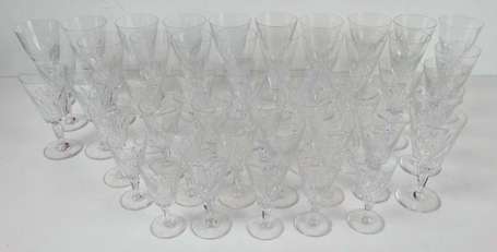 Baccarat service de verres en cristal, la coupe 