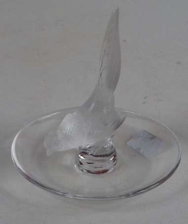 Lalique Baguier en cristal la prise moulée d'une 