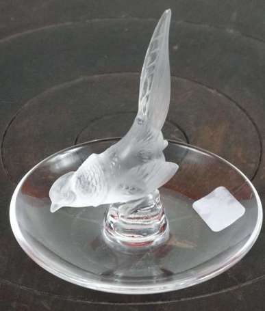Lalique Baguier en cristal la prise moulée d'une 