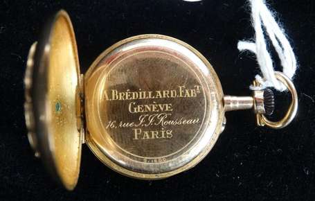Montre de col A. Brédillard à Genève en or jaune 