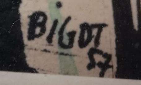 Bigot Guy 1918-1998 Composition Encre et aquarelle