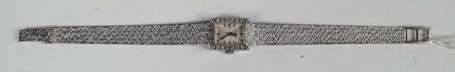 Montre bracelet femme Movado en or gris et 