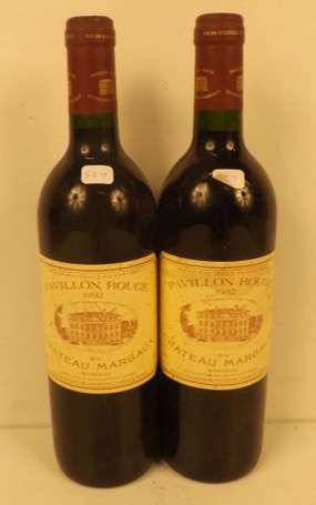 2 Bts Pavillon Rouge de Margaux 1992 Margaux 