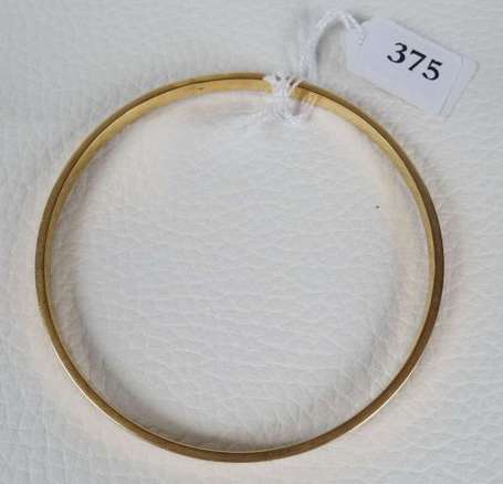 Bracelet jonc en or jaune - Poids: 10 g