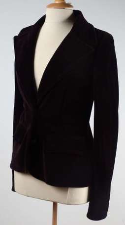 YVES SAINT LAURENT Rive Gauche - Veste en velours 