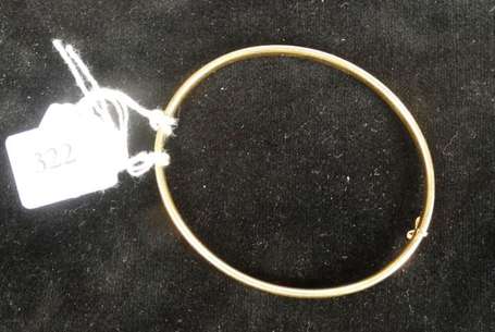 Bracelet jonc en or jaune articulé - Poids: 8,6 g