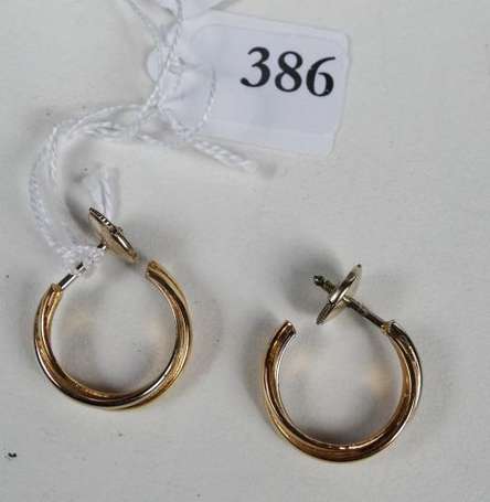 Boucles d'oreilles 3 ors mêlés - P: 5,7 g