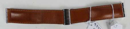 BOUCHERON - Bracelet de montre en cuir marron, 