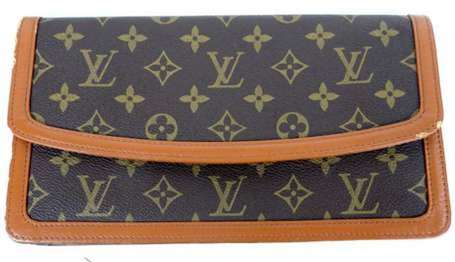 Louis VUITTON - Pochette à main en toile enduite 