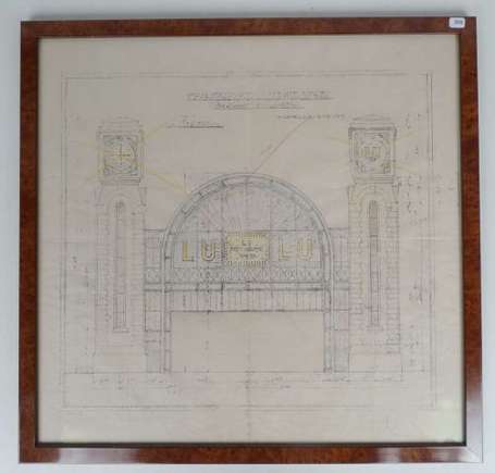 LU / Lefèvre-Utile : Plan de la façade du bâtiment