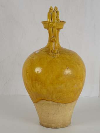 CHINE style TANG Vase amphore à tête de dragon, 