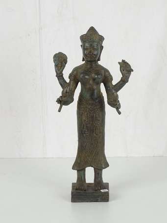 CAMBODGE Bbronze style KHMER moderne patine de 